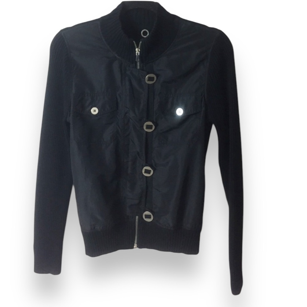 ANTHROPOLOGIE x ONE GIRL WHO Black Ribbed Mod Jacket